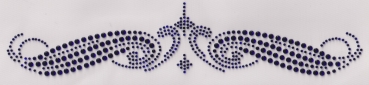 Großes Tribal Strass zum Aufbügeln blau